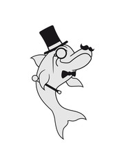 Dancing, party, sir, gentlemen, mustache, mustache, cylinder, hat, monocle, glasses, cool, suit, delfin, cool, design, cute, cute, fun
