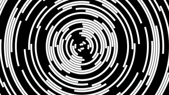 Rotating Concentric Arcs  -   Abstract   Animation