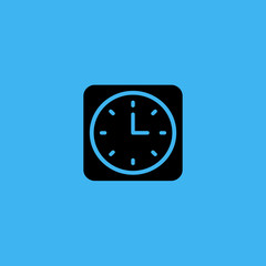 Clock Icon. flat design