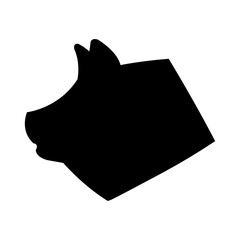 pig animal farm in the field vector illustration design