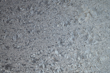 Frost at transparent surface