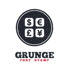 Currency exchange sign icon. Currency converter.