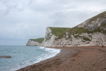 Dorset coastline and seaside.