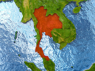 Thailand in red