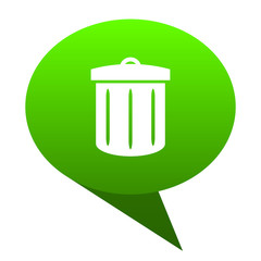 recycle green bubble icon