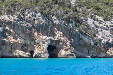 Naklejka premium East coastline on Sardinia island, Italy