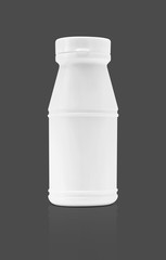 blank packaging beverage plastic bottle isolated on gray background