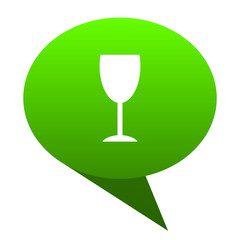 alcohol  green bubble icon