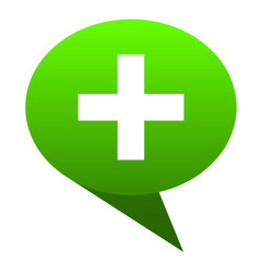 Plus green bubble icon