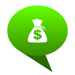 money green bubble icon