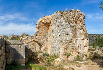 Fototapeta na wymiar Montfort Castle in Upper Galilee, Israel