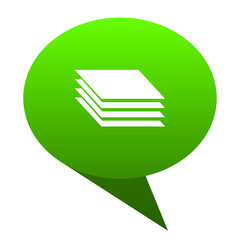 layers green bubble icon