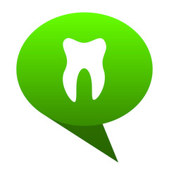 tooth green bubble icon