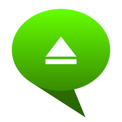 eject green bubble icon