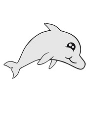 Cute cute comic cartoon baby child small delfin © Style-o-Mat-Design