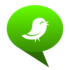 twitter green bubble icon