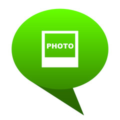 photo green bubble icon