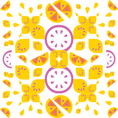 lemon vector pattern