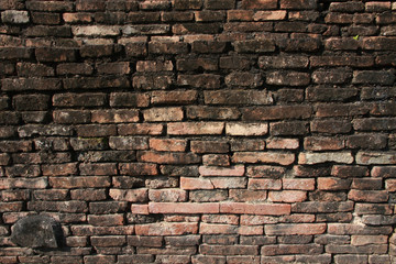 Obraz premium Old weathered brick wall background texture.