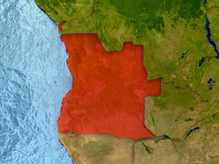 Angola in red