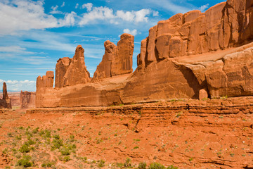 Fototapeta premium Rock structure in Arches National Park. Utah, USA
