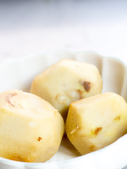 Japanese cuisine, boiled Japanese taro potatoes