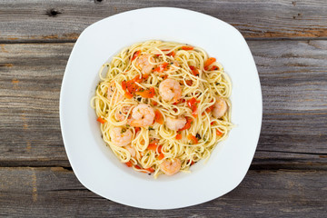 shrimp garlic pasta