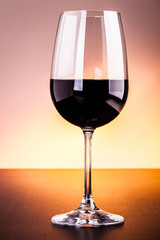 Red wine glass