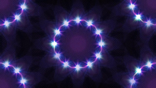 Kaleidoscopic Floral Mandala -  Abstract Animation