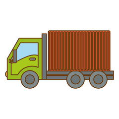 cargo or delivery truck icon image vector illustration design 