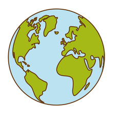 planet earth icon image vector illustration design 