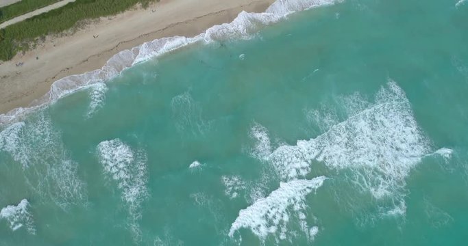 Aerial drone video Surf Club and Four Seasons surfside Florida