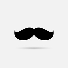 Mustache vector  on white background