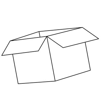 cardboard box icon image vector illustration design 