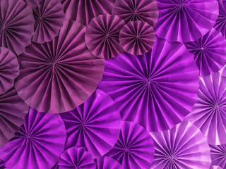 Circle shape folding paper for background