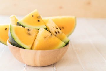 fresh yellow watermelon