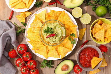 tortilla chip and dip