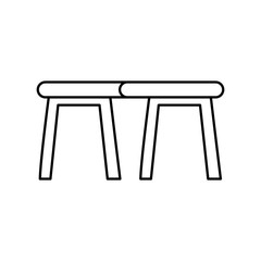 table icon over white background. vector illustration