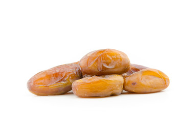 date palm ,Date fruits isolated on white background