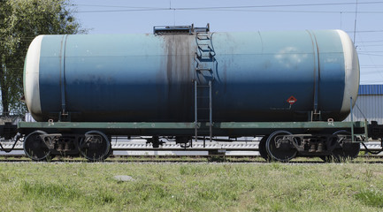 Fototapeta na wymiar railway tank wagon