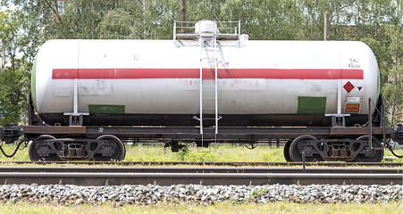 Fototapeta na wymiar railway tank wagon