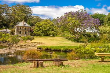 view of Kerikeri, Bay of Islands, New Zealand.
