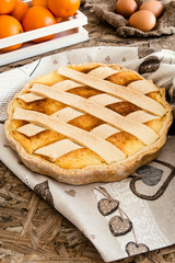 Original Easter cake Neapolitan Pastiera