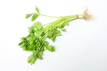 Thai celery on white