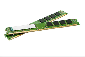 isolated memory on white background