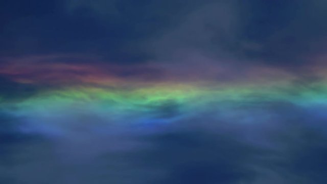 Cloud iridescence on a beautiful and windy day somewhere on earth.