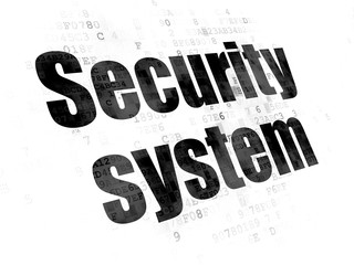 Safety concept: Security System on Digital background