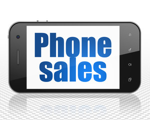 Marketing concept: Smartphone with Phone Sales on display