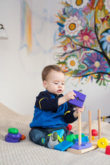 Child playing toys