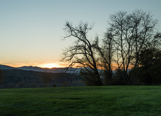 Fototapeta na wymiar Appalachian sunset 